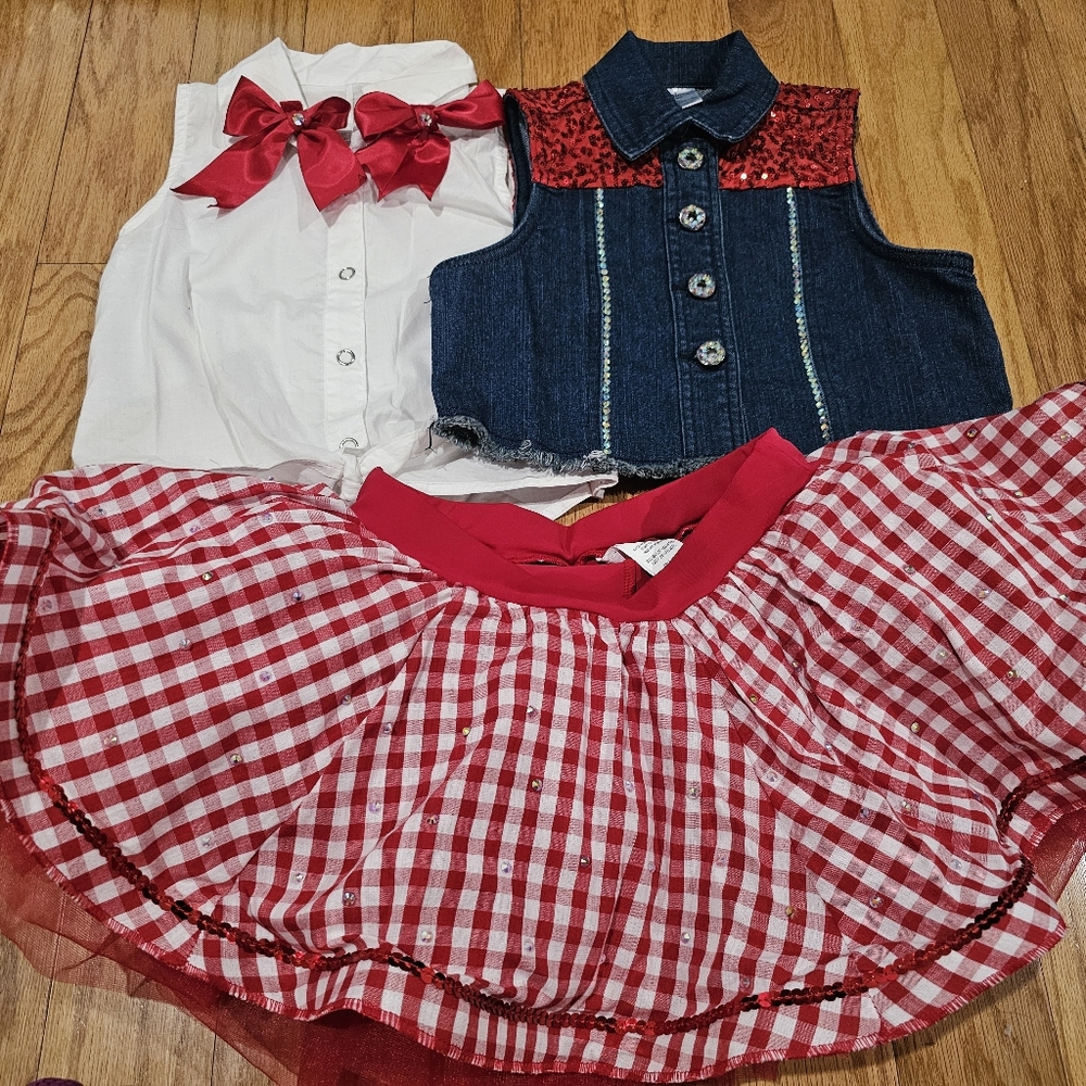 Dance Costume Cowgirl Jazz Child Small